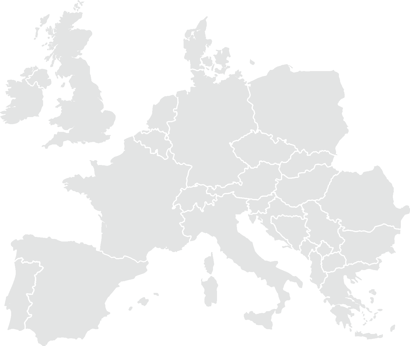 illustration - carte de l'Europe pour filiales Cofidis